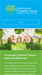 Mobile Screenshot of communitychildrencentres.com.au