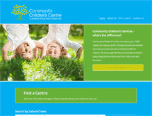 Tablet Screenshot of communitychildrencentres.com.au